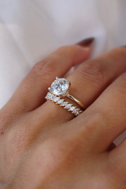 0.37 CT Round Full Eternity Lab Grown Diamond Wedding Band