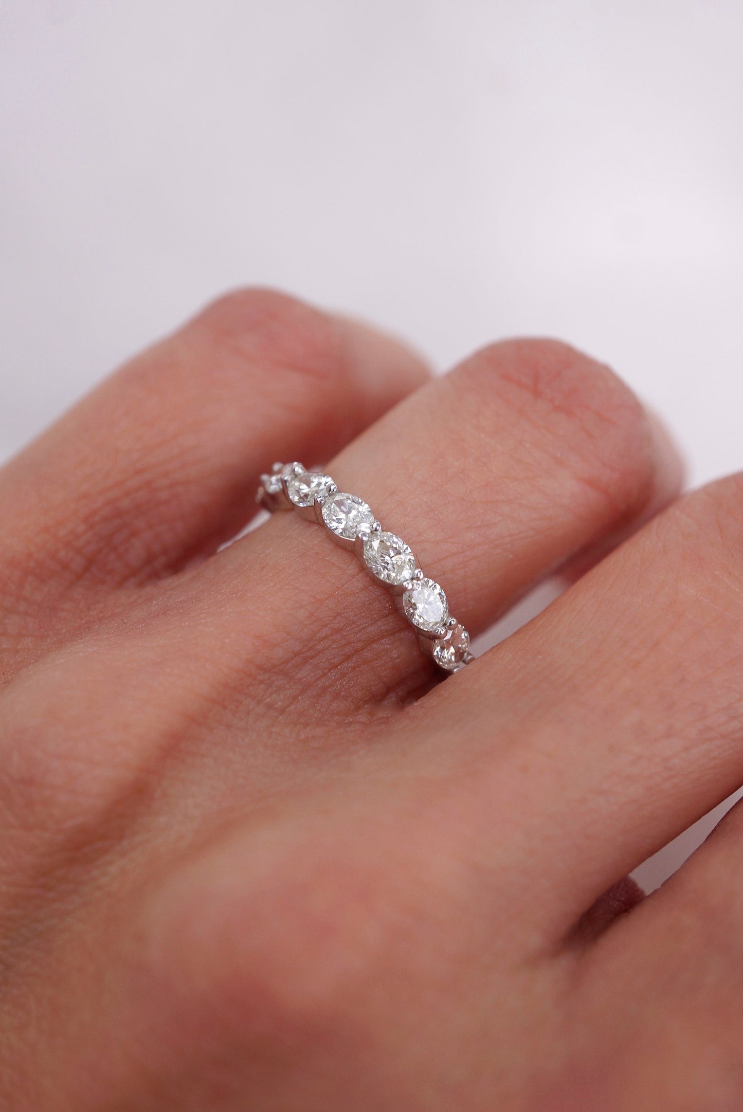 0.37 CT Round Full Eternity Lab Grown Diamond Wedding Band