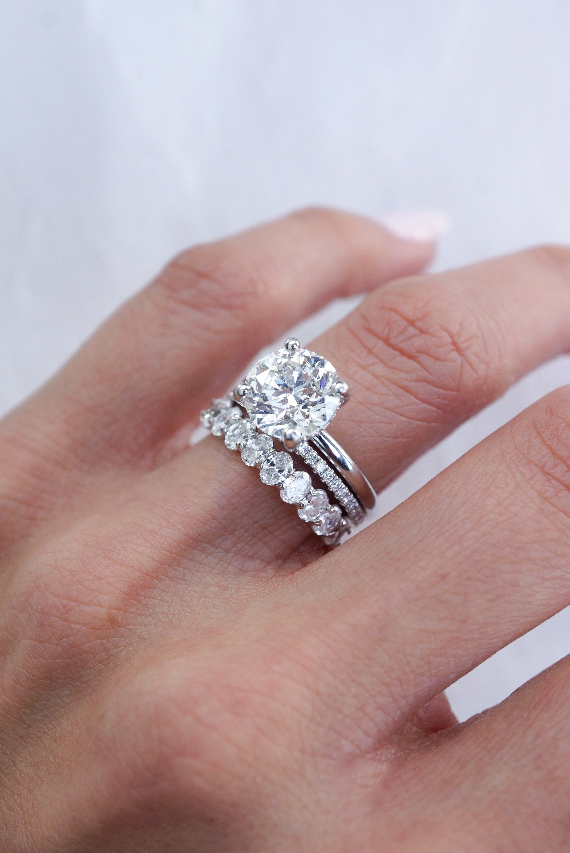 0.37 CT Round Full Eternity Lab Grown Diamond Wedding Band