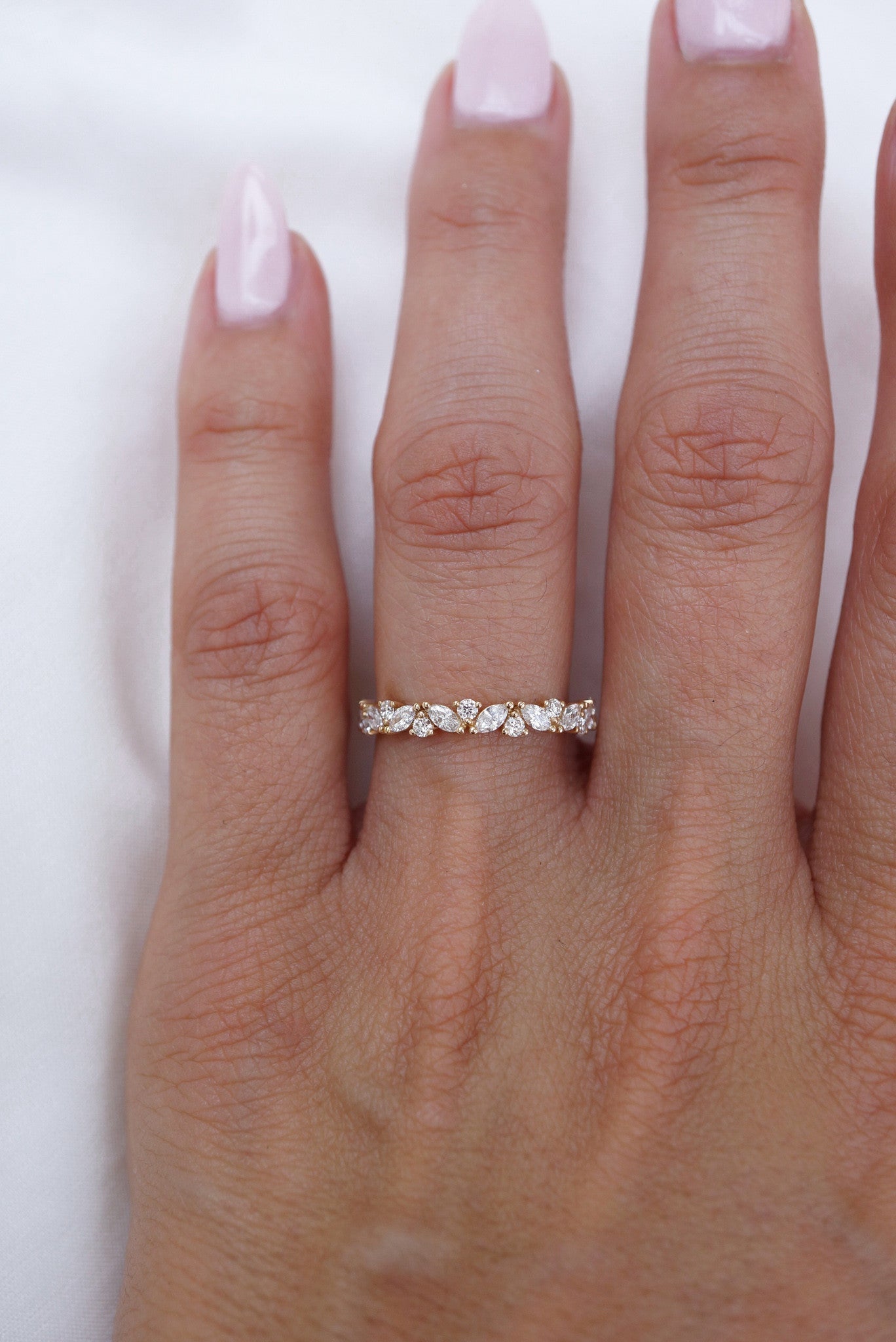 0.37 CT Round Full Eternity Lab Grown Diamond Wedding Band
