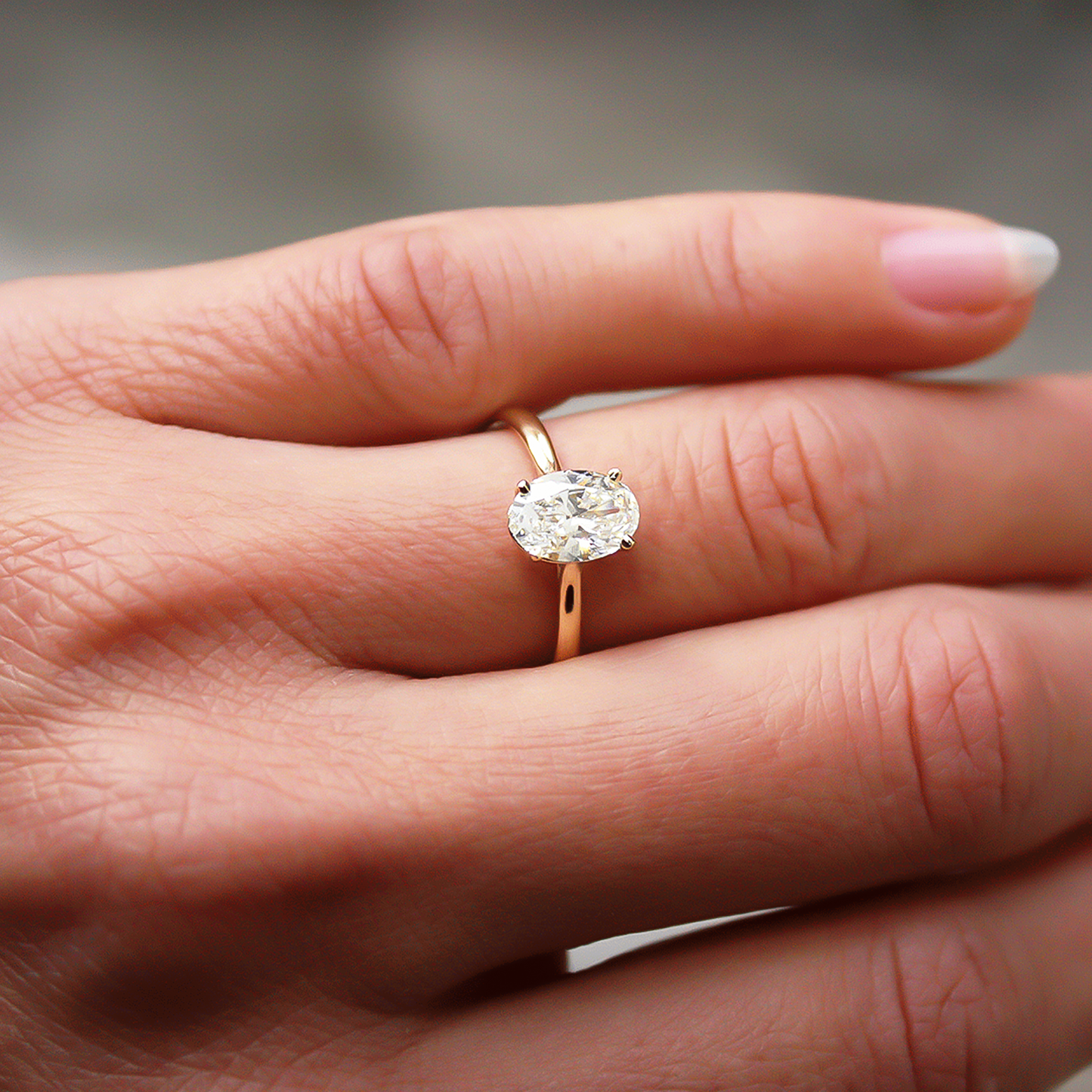 2 CT Round Three Stones Lab Grown Diamond Engagement Ring