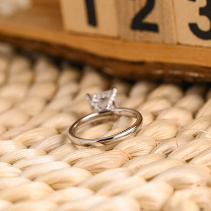 2 CT Princess Cut Hidden Halo Styled Lab Grown Diamond Engagement Ring