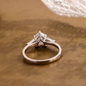 Marquise Cut Cluster Styled Lab Grown Diamond Engagement Ring