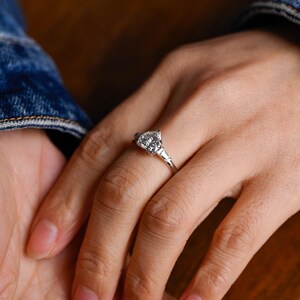Marquise Cut Cluster Styled Lab Grown Diamond Engagement Ring