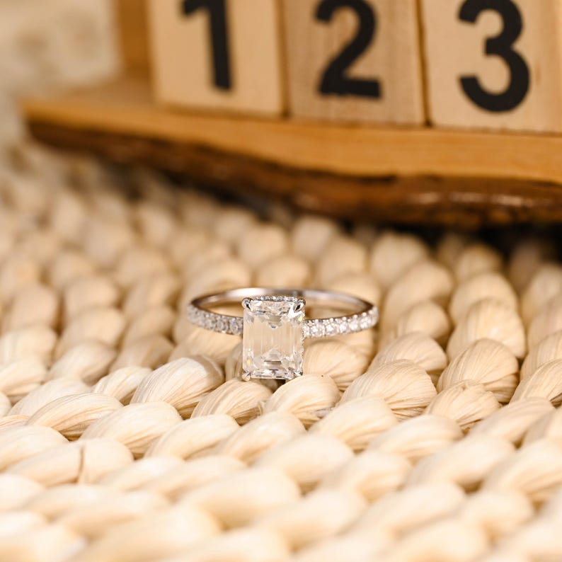Marquise Cut Cluster Styled Lab Grown Diamond Engagement Ring