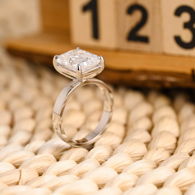 Marquise Cut Cluster Styled Lab Grown Diamond Engagement Ring