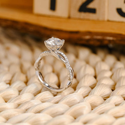 Marquise Cut Cluster Styled Lab Grown Diamond Engagement Ring