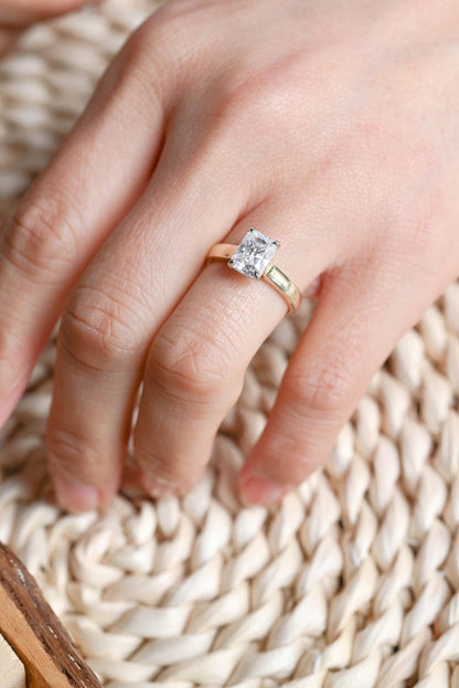 Marquise Cut Cluster Styled Lab Grown Diamond Engagement Ring