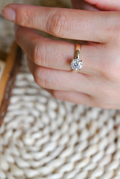 Marquise Cut Cluster Styled Lab Grown Diamond Engagement Ring