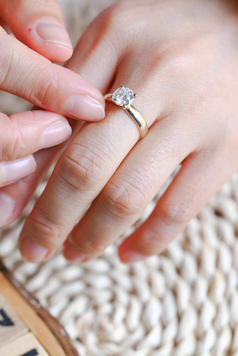 Marquise Cut Cluster Styled Lab Grown Diamond Engagement Ring