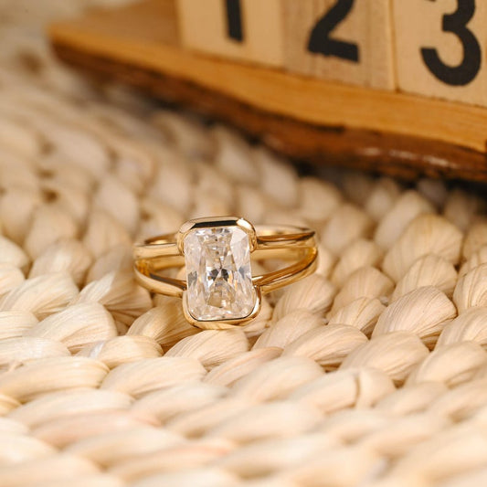 Marquise Cut Cluster Styled Lab Grown Diamond Engagement Ring