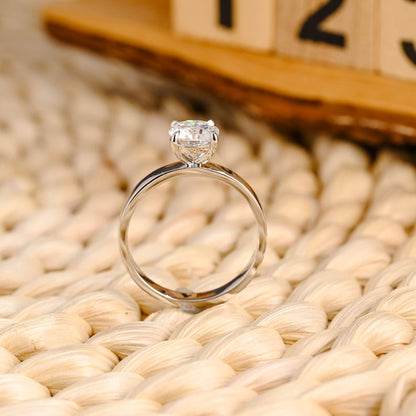 Marquise Cut Cluster Styled Lab Grown Diamond Engagement Ring