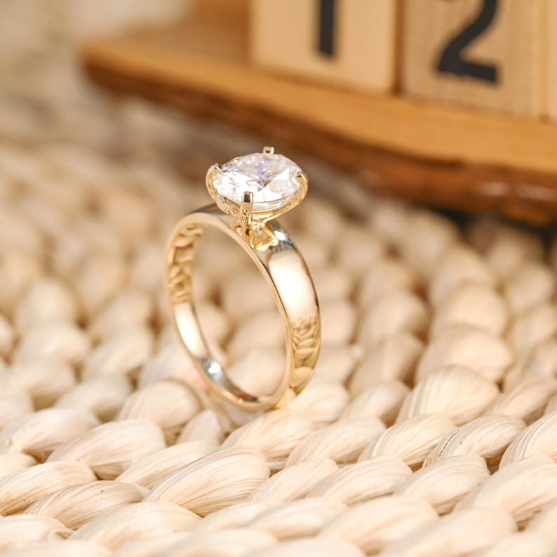Marquise Cut Cluster Styled Lab Grown Diamond Engagement Ring