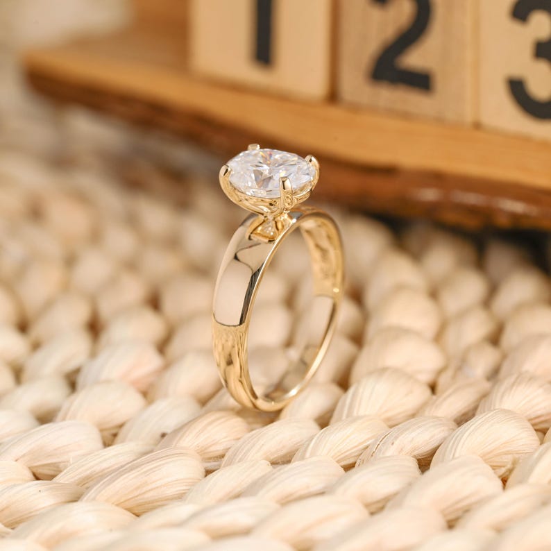 Marquise Cut Cluster Styled Lab Grown Diamond Engagement Ring