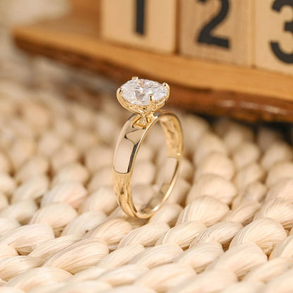 Marquise Cut Cluster Styled Lab Grown Diamond Engagement Ring