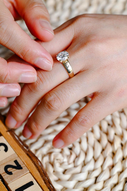 Marquise Cut Cluster Styled Lab Grown Diamond Engagement Ring
