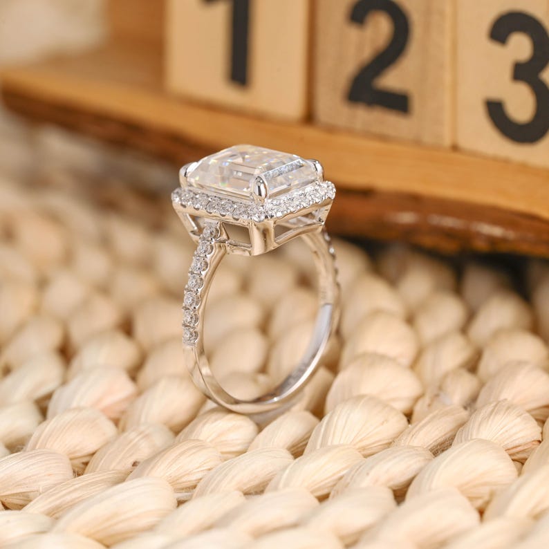 Marquise Cut Cluster Styled Lab Grown Diamond Engagement Ring