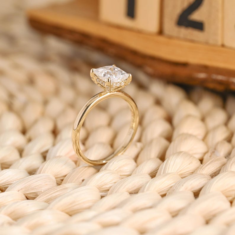 Marquise Cut Cluster Styled Lab Grown Diamond Engagement Ring