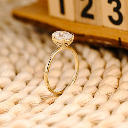Marquise Cut Cluster Styled Lab Grown Diamond Engagement Ring