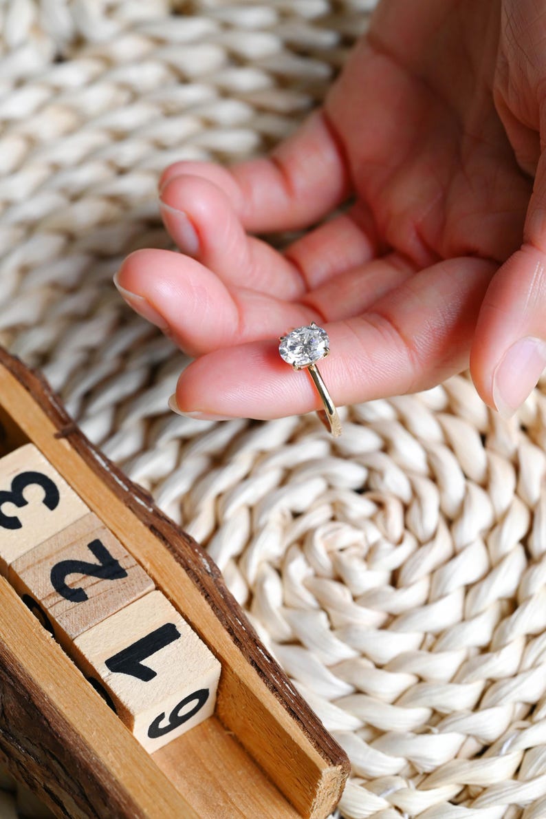 Marquise Cut Cluster Styled Lab Grown Diamond Engagement Ring