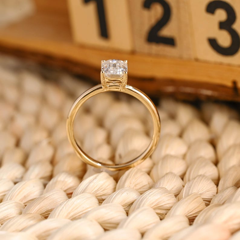 Marquise Cut Cluster Styled Lab Grown Diamond Engagement Ring
