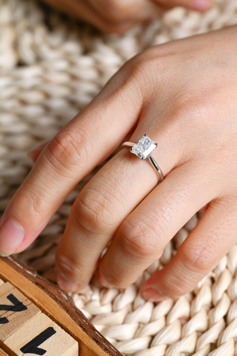 Marquise Cut Cluster Styled Lab Grown Diamond Engagement Ring