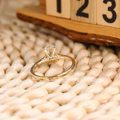 Marquise Cut Cluster Styled Lab Grown Diamond Engagement Ring