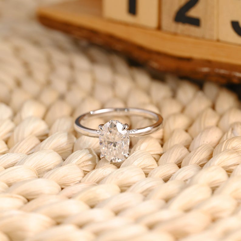 Marquise Cut Cluster Styled Lab Grown Diamond Engagement Ring