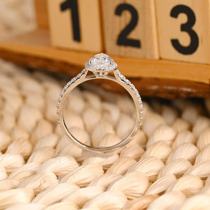 Marquise Cut Cluster Styled Lab Grown Diamond Engagement Ring