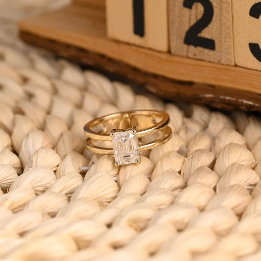 Marquise Cut Cluster Styled Lab Grown Diamond Engagement Ring
