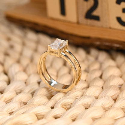 Marquise Cut Cluster Styled Lab Grown Diamond Engagement Ring