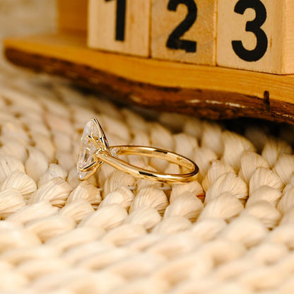 Marquise Cut Cluster Styled Lab Grown Diamond Engagement Ring