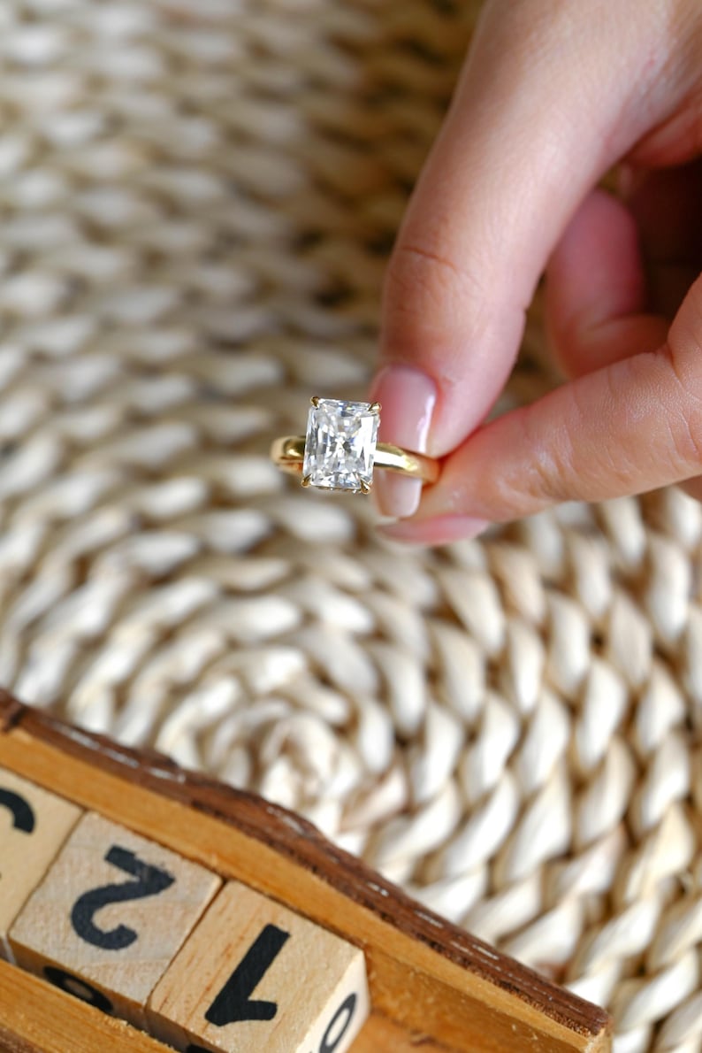 Marquise Cut Cluster Styled Lab Grown Diamond Engagement Ring