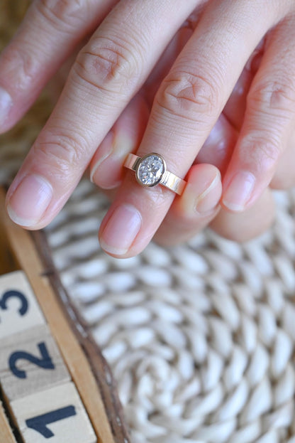Marquise Cut Cluster Styled Lab Grown Diamond Engagement Ring