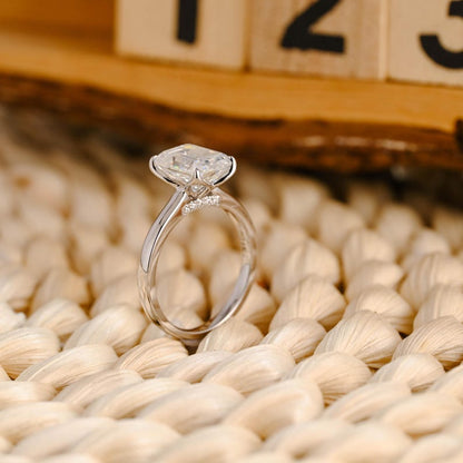 Marquise Cut Cluster Styled Lab Grown Diamond Engagement Ring