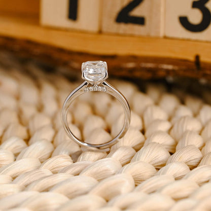 Marquise Cut Cluster Styled Lab Grown Diamond Engagement Ring