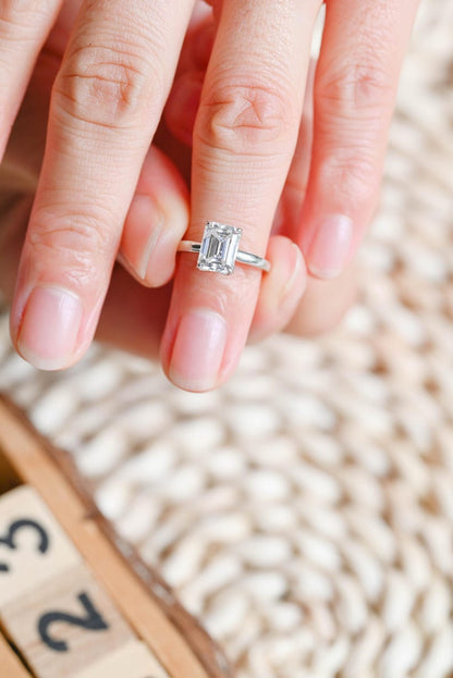 Marquise Cut Cluster Styled Lab Grown Diamond Engagement Ring