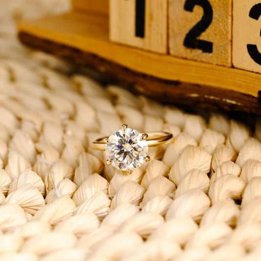 Marquise Cut Cluster Styled Lab Grown Diamond Engagement Ring