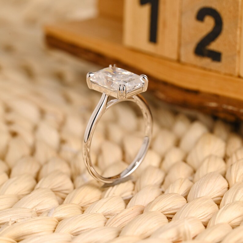 Marquise Cut Cluster Styled Lab Grown Diamond Engagement Ring