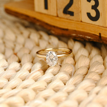 Marquise Cut Cluster Styled Lab Grown Diamond Engagement Ring