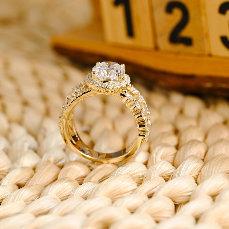Marquise Cut Cluster Styled Lab Grown Diamond Engagement Ring