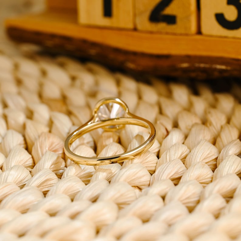 Marquise Cut Cluster Styled Lab Grown Diamond Engagement Ring
