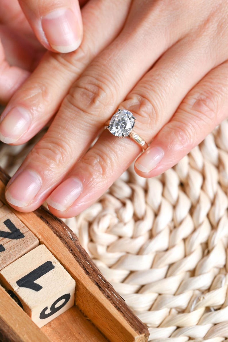 Marquise Cut Cluster Styled Lab Grown Diamond Engagement Ring