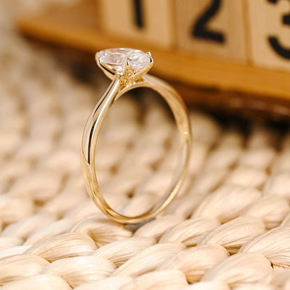 Marquise Cut Cluster Styled Lab Grown Diamond Engagement Ring