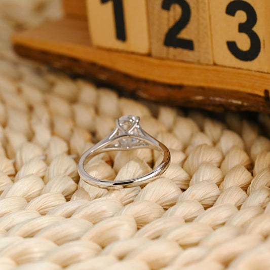 Marquise Cut Cluster Styled Lab Grown Diamond Engagement Ring