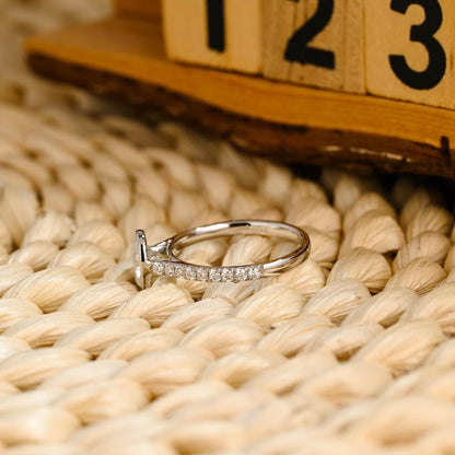 Marquise Cut Cluster Styled Lab Grown Diamond Engagement Ring