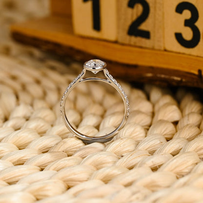 Marquise Cut Cluster Styled Lab Grown Diamond Engagement Ring