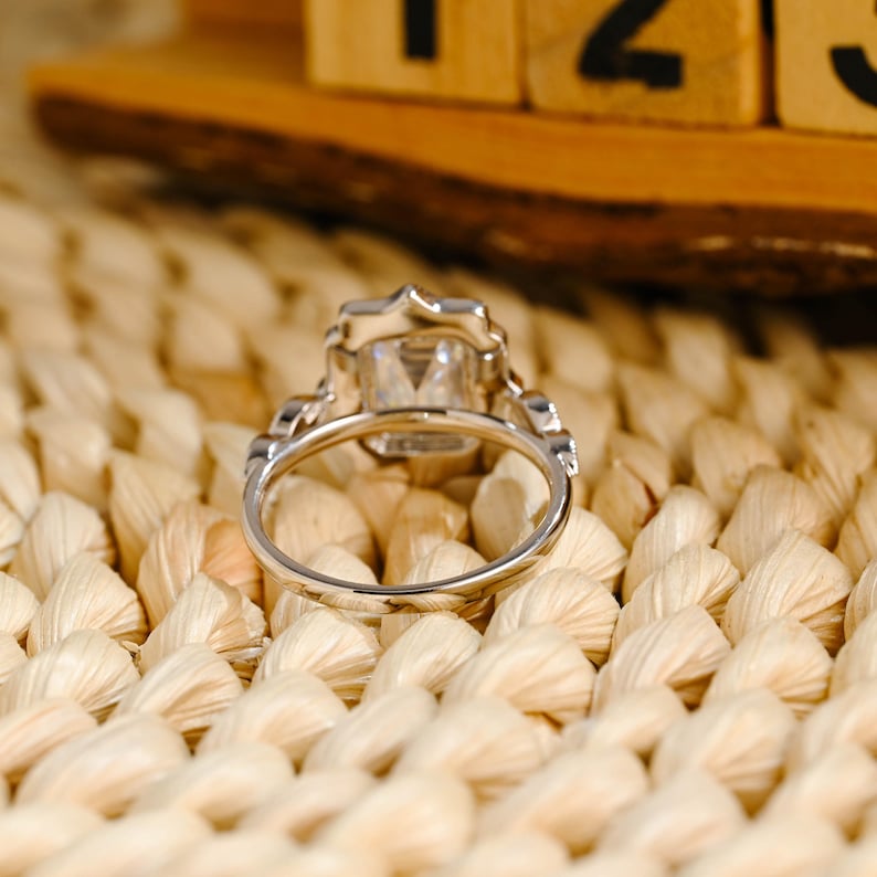 Marquise Cut Cluster Styled Lab Grown Diamond Engagement Ring