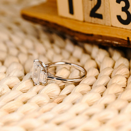 Marquise Cut Cluster Styled Lab Grown Diamond Engagement Ring