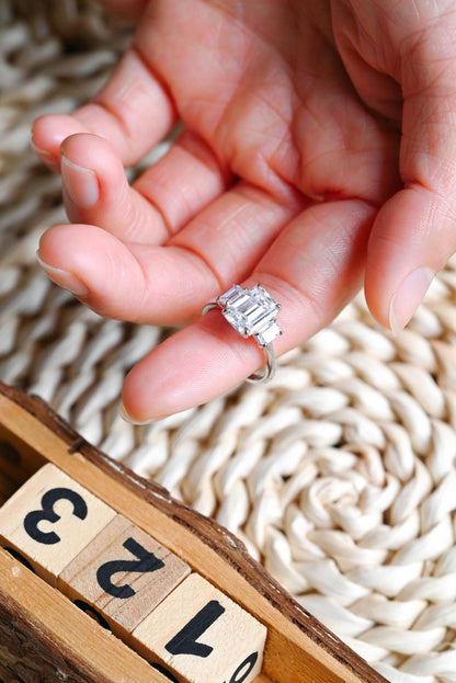 Marquise Cut Cluster Styled Lab Grown Diamond Engagement Ring